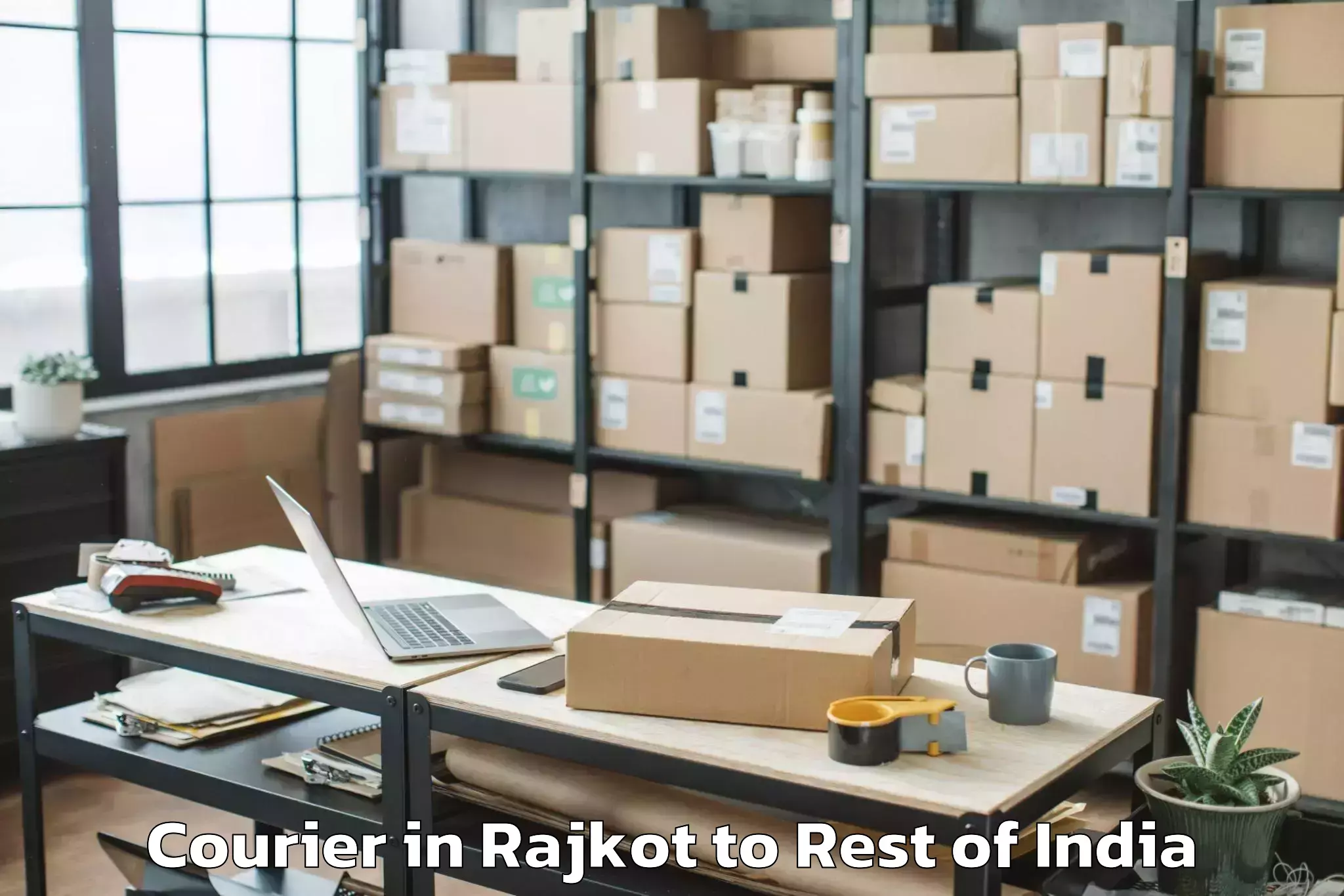 Reliable Rajkot to Churela Courier